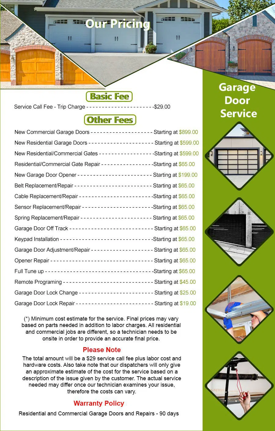 Galaxy Garage Door Service New York, NY 212-918-5392